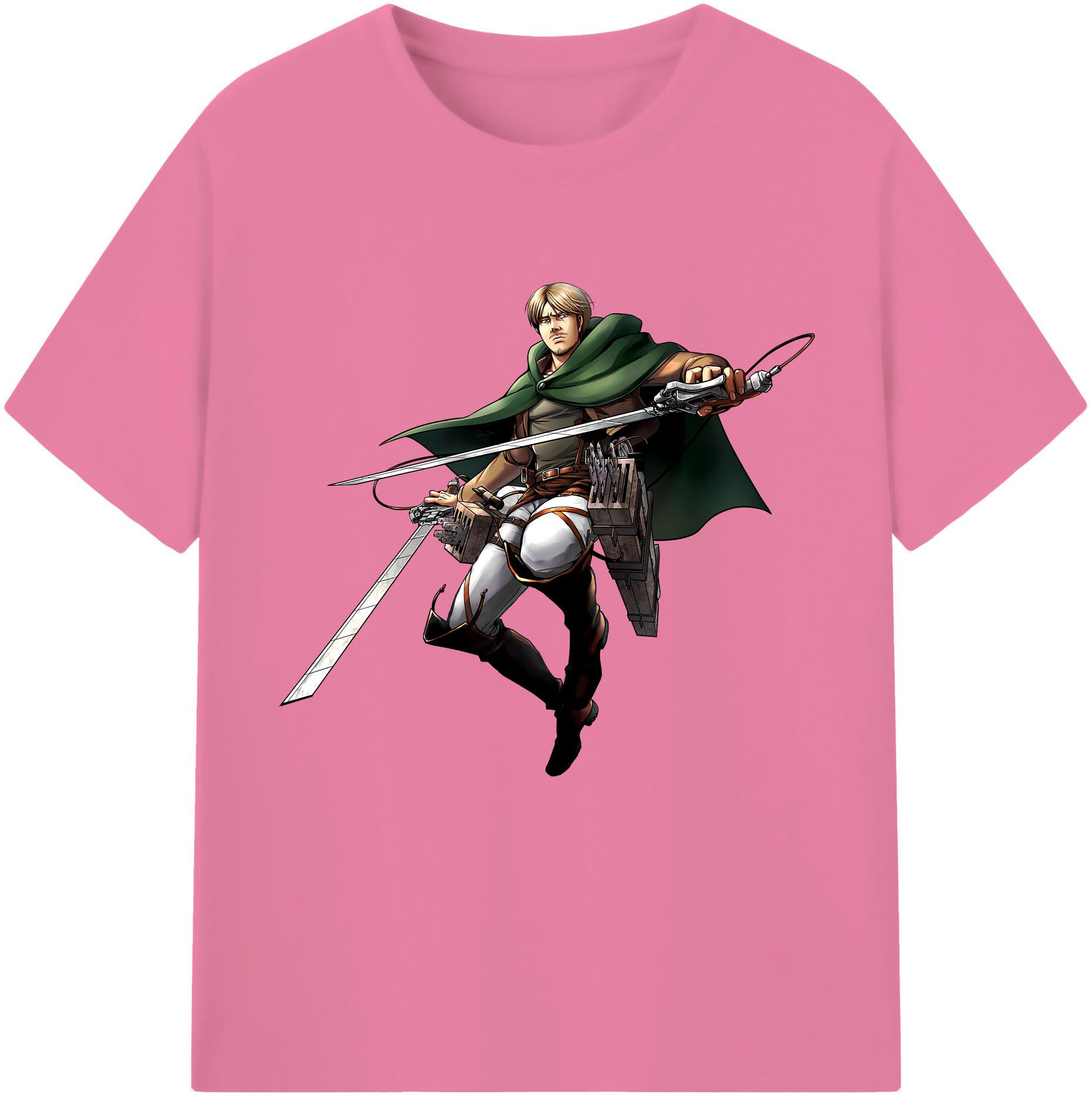 （画像用） 進撃の巨人 Attack on Titan 綿100％半袖Tシャツ（フロントプリント）